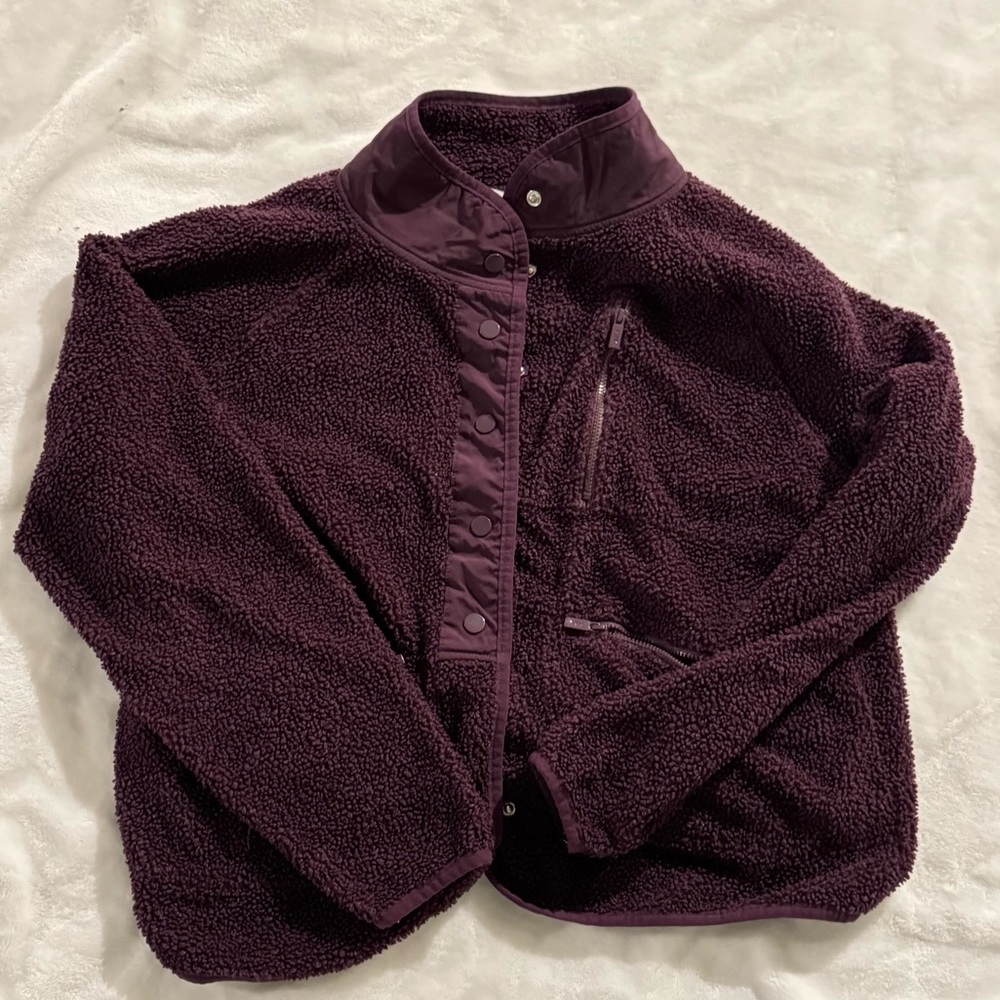 PINK Victoria's Secret Deep Purple Teddy Jacket